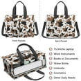 thumbnail image 2 of Canvas Tote Bag for Women with Compartments, Large Cute Cow Chechered Teacher Student Shoulder Bag Nurse Purses Crossbody Bags Work Laptop Book Bag Satchels Handbags, 2 of 6