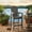 Grey, variant on Bar Height Adirondack Chair with Cup Holder, Outdoor Patio HDPE Bar Chair with Armrests, Ergonomic High Back Chair for Deck, Porch, Backyard