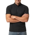 thumbnail image 2 of SAWOBUUN Mens Short Sleeve 1/4 Zip Shirt Quick Dry Breathable Stand Collar Top Lightweight Athletic Work T-Shirt, 2 of 9