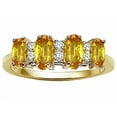 thumbnail image 2 of Tommaso Design� Oval 5x3mm Genuine 4 Stone Citrine Ring, 2 of 9