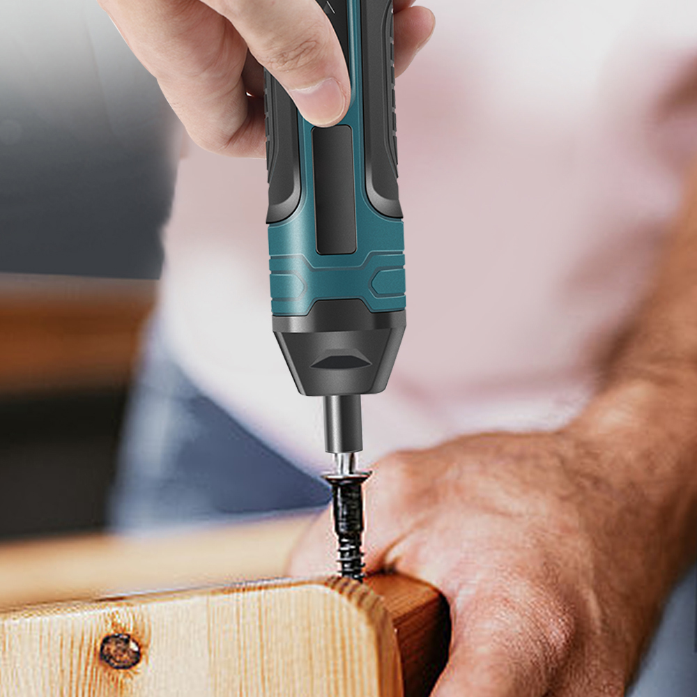 JENABOM 21 in 1 Electric Cordless Screwdriver, 3.6V Rechargeable Power Screwdriver, 5N.m Max Torque, 4-Gear Torque, LED Light, for DIY Repair