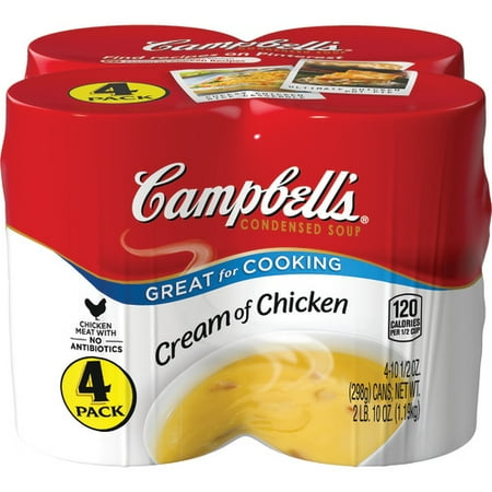 Cream Soup Cup - Campbell's Condensed Cream of Chicken Soup, 10.5 oz. Cans (4 pack)