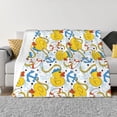 thumbnail image 1 of Fotbe Ducks and Anchors Manta de Franela con Estampado, Manta Ultrasuave para Cama, Sofá, Auto, Hipoalergénica y Antibolitas-50"x40", 1 of 6