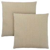 Pillows Set Of 2 18 X 18 Square Accent Sofa Couch Bedroom Polyester Gold