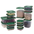 thumbnail image 1 of Injueey 17 unids/set refrigerador contenedor de alimentos plástico microondas caja de almacenamiento de alimentos cocina organizador de almuerzo Organizadores de utensilios de cocina verde Injueey HA004185-01, 1 of 1