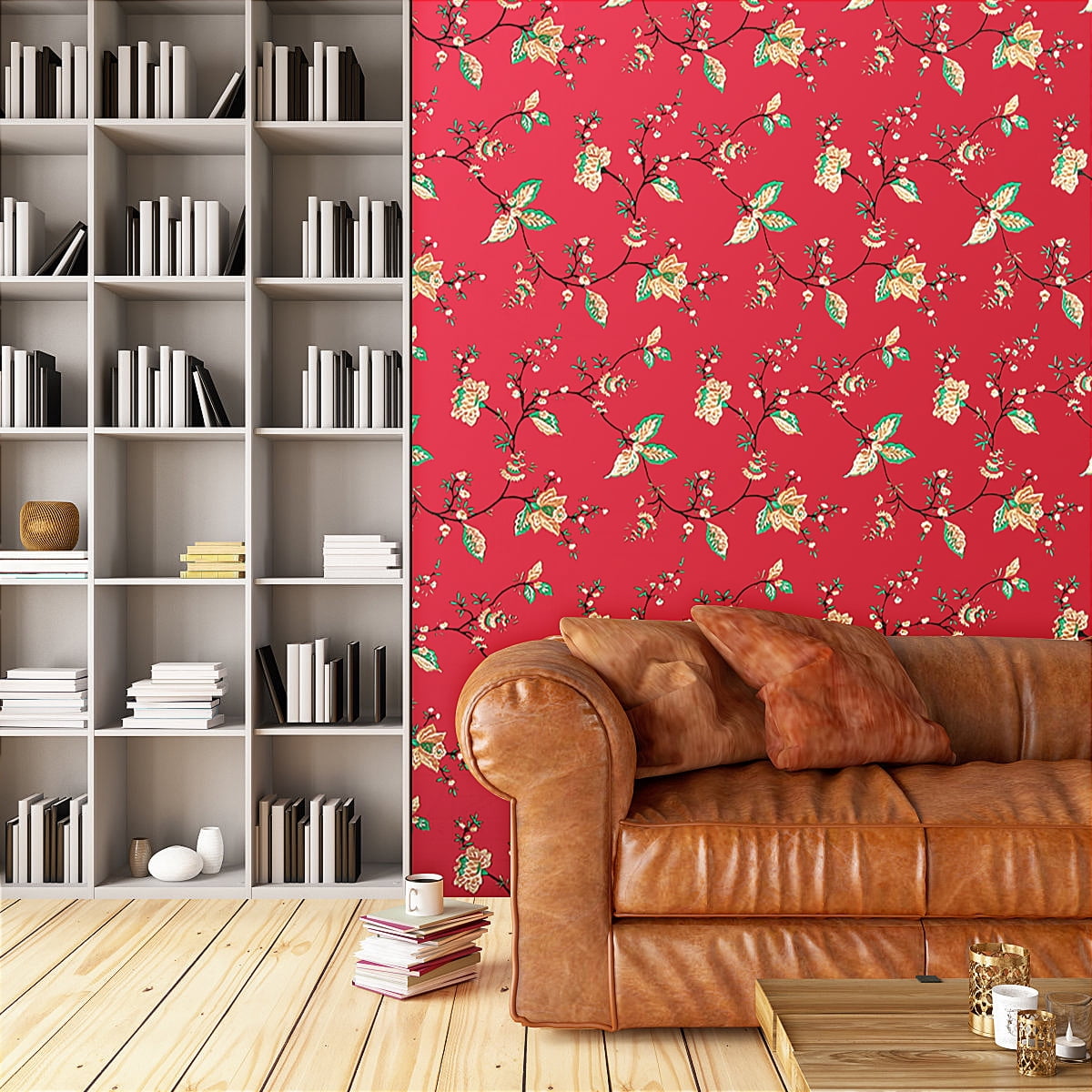 17.7&quot; x 394&quot; Flower Contact Paper Countertops Self