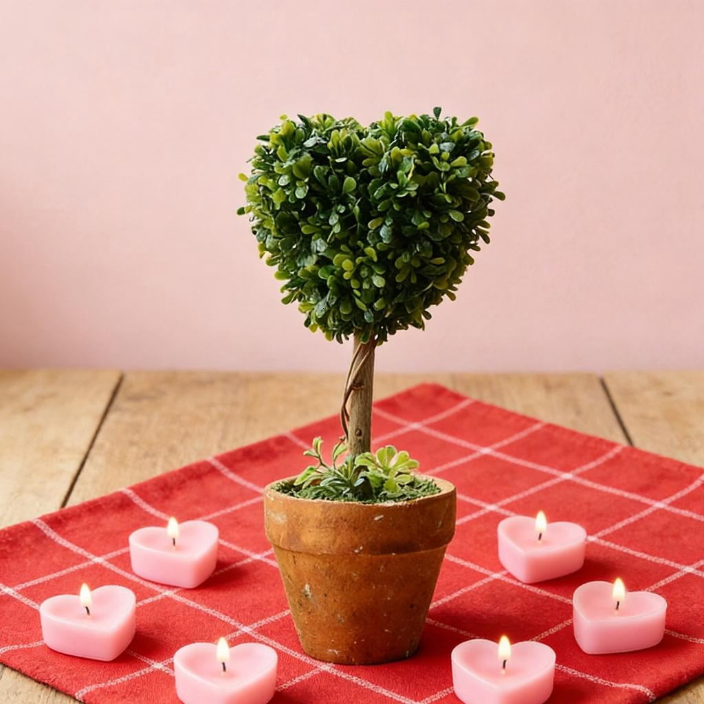 SDFGTstore 8“ Artificial Boxwood Grass Small Fake Plant with Potting, Herbage Tabletop, Shelf Decorations, Faux Plant for Indoor & Home Decor