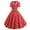 Red Womens Summer Dress, variant on USSUMA Dress for Women Wedding Guest, Women's Audrey Hepburn Vintage Rockabilly Swing Dress Short Sleeve 1950s Retro Bowknot Cocktail A Line Flare Mini Dresses