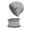 Gray, variant on Men Fleece Lined Beanie Neck Warmer Set, Embroidered Swoosh Knit Hat Scarf, Thermal Winter Ski Headwear