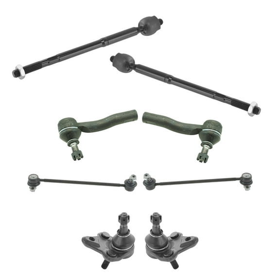 TRQ 8 Piece Kit Ball Joint Tie Rod End Sway Bar Link LH RH for 00-05 Celica New PSA59656