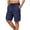 Mens Shorts Navy, variant on Mens Cargo Shorts Multi-Pockets Elastic Drawstring Waist Outdoor Fishing Hiking Short Pants Fathers Gifts