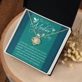 thumbnail image 2 of First Mother's Day Gift from Husband - Love Knot Necklace - Message Card & Gift Box, 2 of 5