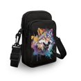 thumbnail image 3 of HELLHERO Sunflower Cats Pattern Women Adjustable Shoulder Strap Polyester Cross Body Purse Adult 4.33x1.97x7.09 Sunflower, 3 of 7