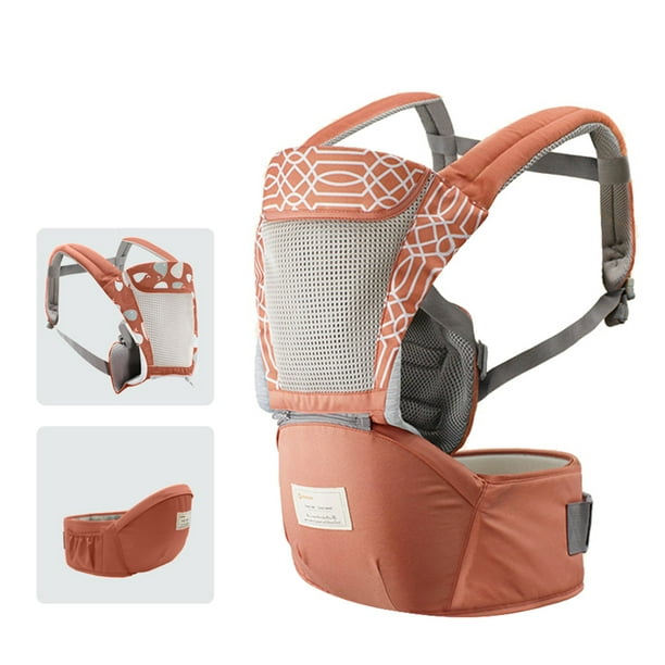 Baby carrier with store leather straps