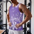 thumbnail image 5 of Fuzoiu Snowflakes Print Men's Workout Tank Tops,Sleeveless Gym Shirt Quick Dry,Fitness Bodybuilding T-Shirt,Muscle Athletic Workout Tee-3X-Large, 5 of 7