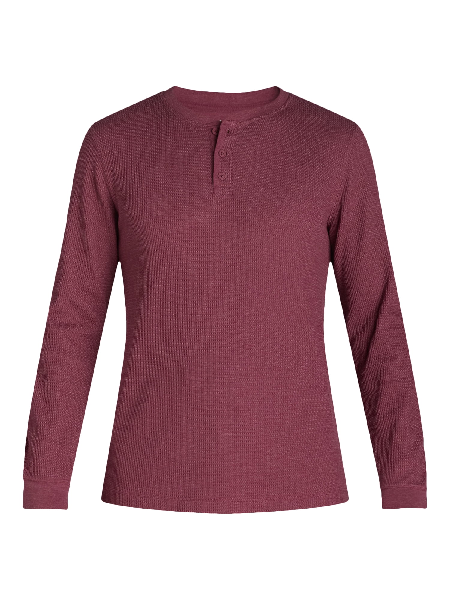 George Men’s & Big Men’s Thermal Henley Shirt with Long Sleeves, Sizes XS-3XLT