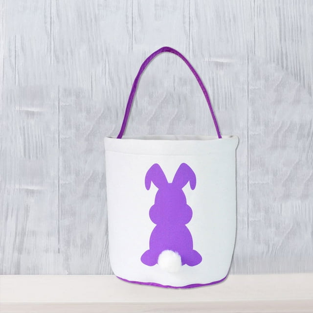 Sac Portable de Pâques en Écran de Soie Cylindrique Lapin Sac de Lapin de Célébration de Pâques Conteneur de Sac de Lapin Rangement de Magasin Rangement de Rangement Roues de Rangement Rangement Fermé Rangement pour Lin Garde-Robe Chambre Contenants 18 Rangement avec