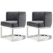 Meridian Furniture Gianna Grey Velvet Dining Chair (Set of 2)