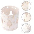 thumbnail image 3 of Cylindrical Candlestick Holder For Christmas Decorations 9x8cm Hollow Design 1Pack, 3 of 5