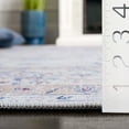 thumbnail image 6 of SAFAVIEH Tucson Max Traditional Machine Washable Area Rug, Ivory/Blue, 6' x 6' Square, 6 of 13