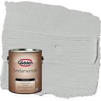 Glidden Fundamentals Solitary State / Gray Flat Exterior Paint, 1 Gallon