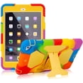 thumbnail image 1 of iPad Mini Case, iPad Mini 2 Case, iPad Mini 3 Case, iPad 7.9 inch Case, Shockproof Protective iPad Mini Case for Kids, Multi-Angle Adjustable Bracket - Rainbow Yellow Rainbow Yellow, 1 of 9