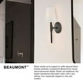thumbnail image 5 of 4460BK Hinkley Lighting Beaumont - One Light Wall Sconce in Transitional-Rustic Style - 5 Inches Wide by 16.25 Inches High, 5 of 10