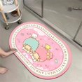 thumbnail image 1 of Sanrio-alfombra Kawaii Cinnamorol Melody Girl Heart, manta de cabecera, tapete de suelo, cojín de tocador, decoración de felpa para dormitorio de niña, 1 of 4