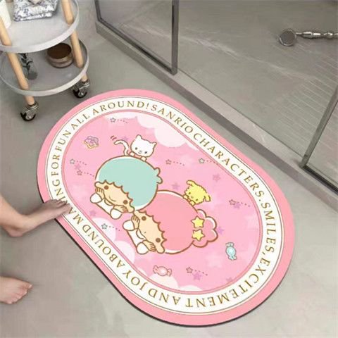 Sanrio-alfombra Kawaii Cinnamorol Melody Girl Heart, manta de cabecera, tapete de suelo, cojín de tocador, decoración de felpa para dormitorio de niña