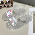 thumbnail image 4 of IUJSOY Jelly Shoes for Toddler Girls Summer Beach Cartoon Sandals Open Toe Princess Dress Flat, 4 of 8