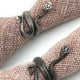 thumbnail image 5 of Anillos De Modelado De Serpiente, Anillo De Dedo Ajustable Con Apertura, Anillo De Serpiente Abierto De Aleación Vintage Unisex Para Hombres Y Mujeres, Plata + Negro 2 Uds Monstrate AP005469-00, 5 of 6
