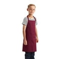 thumbnail image 2 of Artisan Collection by Reprime RP149 Youth Recycled Apron-Burgundy, 2 of 3