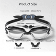 thumbnail image 2 of Radetop Anti-frog Swim Goggles Leak Proof UV Protection Adult Swim Glasses For Men Women, 2 of 2