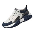 thumbnail image 6 of Fashion Men's Shoes, Durable Lightweight Breathable Shoes Upper Casual Versatile Sneakers for Gym Hiking Short Trips Indoor Sports , White 44, 6 of 8
