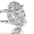 thumbnail image 3 of Bella Jewel 2.2 Ct Oval Excellent Cut Diamond Ring for Her - 14K White Gold Plated Wedding Anniversary Ring - Twisted Rope Engagement Ring for Women's - Solo Stone Wedding Diamond Ring for Women's, 3 of 3