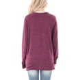 thumbnail image 5 of JINMGG Womens Plus Size T-Shirts,Women Fashion Loose Long Sleeve O-Neck Casual Solid T-Shirt Blouse Tops Hot Pink XXXL, 5 of 8