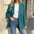 thumbnail image 5 of Luivaraty Blazer for Women Plus Size Business Office Outfits Dressy Casual Double Breasted Buttons Pocket Work Jackets, S-3XL, 5 of 6