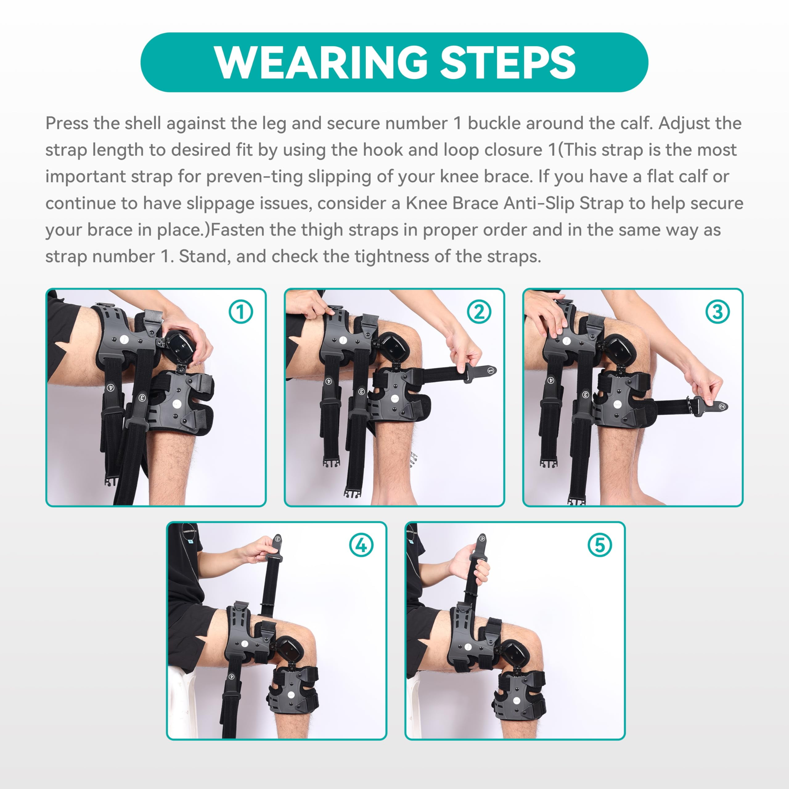 Orthomen OA Unloader Knee Brace for Osteoarthritis, Arthritis Pain, Cartilage Repair, Bone on Bone Knee Joint Pain, Lateral Degeneration Knee Support (Gray/Right)