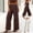 Wine, variant on SBYOJLPB Women's Denim Pants Casual High Waisted Wide Leg Pants with Pockets Jeans Pants