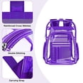 thumbnail image 3 of Clear Backpack Transparent Heavy Duty See Through Bag for College Work Travel..., 3 of 7
