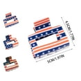 thumbnail image 3 of Independence Day Square Barrettes Rectangular Back Of Head Hair Clips For Women Party Hair Accessories, 3 of 4