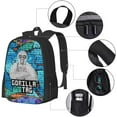 Gorilla Tag Monkey 3D Print Backpack Monkey Travel Backpack Lightweight