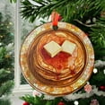 thumbnail image 2 of Pancake Stained Glass Pancakes SunCatcher Light Catcher Window Hanging Breakfast Home Decoration Pancake Lover Gifts, Stained Glass Ornament 2025, Holiday Decoration, Seasonal, 2 of 5