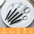 thumbnail image 6 of Mainstays 49-Piece Flatware Set with Black Stainless Steel and Organizer Tray Service for 8, 6 of 16