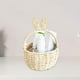 thumbnail image 1 of Canasta tejida Arreglo floral de bricolaje Central Central Pele Favor Decorative Favor con el mango de canasta de picnic portátil Almacenamiento de, 1 of 8