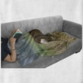 thumbnail image 6 of Hunting Soft Flannel Fleece Throw Blanket, Roe Deer Male Capreolus Western European Wildlife Fauna Flora Meadow Field Grass, Cozy Plush for Indoor and Outdoor Use, 60" x 80", Multicolor, by Ambesonne, 6 of 6