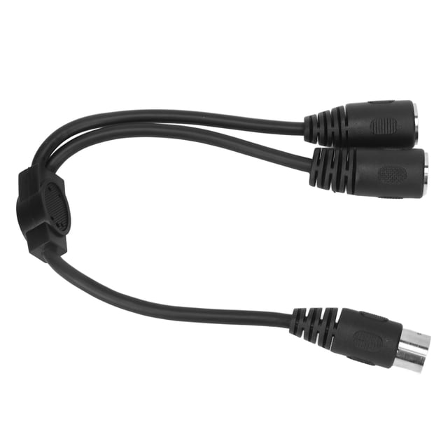 DIN 8 Pin Male To 2 DIN 8 Pin Female Cable, PVC DIN 8 Pin Splitter Adapter Cable 1.0ft Pure Copper Core Free Bending For Speaker