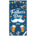 thumbnail image 2 of Decorative Design Happy Father's Day Banner Beer Mug Design Tool Theme for Father's Day Party Celebration Event Decoration, 2 of 7
