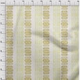 thumbnail image 3 of oneOone Cotton Poplin Lime Green Fabric Leaves|Geometric & Mandala Watercolor Sewing Fabric By The Yard Printed Diy Clothing Sewing Supplies 42 Inch Wide, 3 of 4
