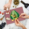 thumbnail image 5 of Avocado Cutting Board, Cut out Slice of Fresh and Healthy Avocado with Vibrant Summer Colors, Decorative Tempered Glass Cutting and Serving Board, in 3 Sizes, by Ambesonne, 5 of 5